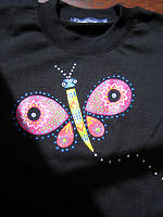 Black shirt: Butterfly